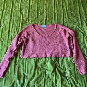 Cropped Orange Old Navy Sweater